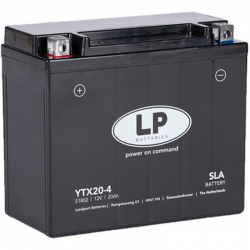 Landport, akumulátor YTX20-4 (YB18A/YTX20-BS) 12V 20AH (175X87X155mm) (310A) (SLA, bezúdržbový (4)