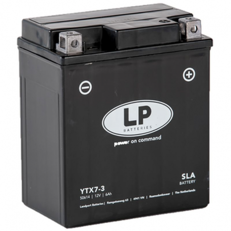 Landport, akumulátor YTX7-3 (YTX7L-BS) 12V 6AH (113X70X130mm) SLA, bezúdržbový (8)