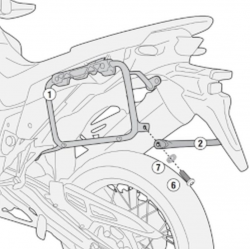 Kappa, nosiče bočních kufrů Monokey Honda XL 750 Transalp (2023) – pro kufry Monokey Retro+Fit, K-Venture Alu