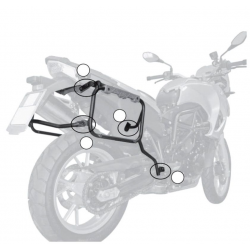 Kappa, nosiče bočních kufrů Monokey CAM SIDE BMW F 650 GS / F 800 GS (08-17), F 700 GS (13-17) - pro kufry KFR K'FORCE ALU - dr