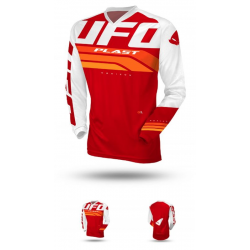 UFO, dres Horizon Jersey Cross, barva červená/bílá, velikost M - UFO kolekce 2024