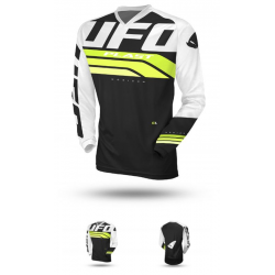 UFO, dres Horizon Jersey Cross, barva černá/bílá/žlutá, velikost XXXL - UFO kolekce 2024