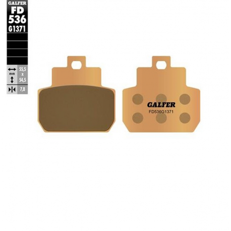 Galfer, brzdové destičky, KH425 PIAGGIO MP 3 125/250 '08-'08 X8 125/200/250 '04- X9 250 '04-, sinter, (zlaté), zadní,