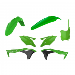 Polisport, sada plastů, Kawasaki KX 250F '17-'20, s přední tabulkou (8665900001), zelená barva