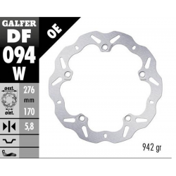 Galfer, přední brzdový kotouč, Honda VFR 1200FA '10-'13 VFR 1200X CROSSTOURER '12- (WAVE FIXED) (276X170X5,8MM)