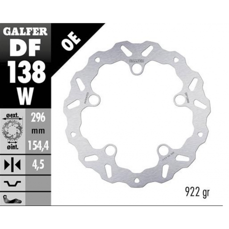 Galfer, přední brzdový kotouč, Honda CB 125R '18- CB 250R '18- CB 300R '18 CB 500F/X '22- CBR 500R '22- CB 750 HORNET '22- (WAVE