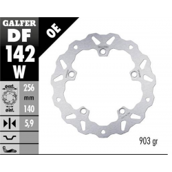 Galfer, zadní brzdový kotouč, Honda CRF 1100L AFRICA TWIN '20- (WAVE FIXED) (256X140X5,9MM)
