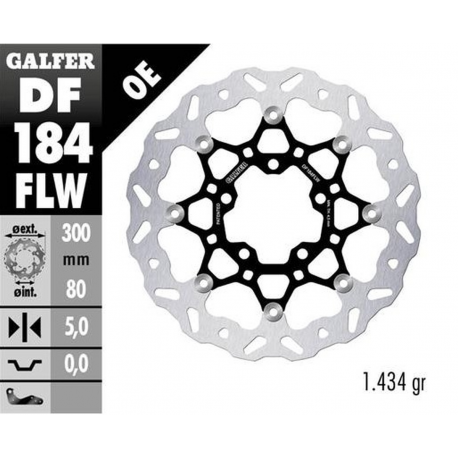 Galfer, přední brzdový kotouč, Kawasaki EN 650 VULCAN '15- ER-6F/N '05- ZX-6R '06-'12 VERSYS 650 '06- VERSYS 1000 '12-'14 Z 750
