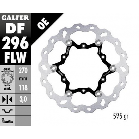Galfer, přední brzdový kotouč, Yamaha YZ 125 '22-'23 YZ 250 '22-23 YZ 250F '21-23 YZ 450F '20-'23 WR 250F '17- WR 450F '20-'23 (