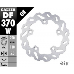 Galfer, zadní brzdový kotouč, Suzuki GSX-R 1000 '16- (WAVE FIXED) (220X110X5MM)