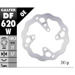 Galfer, zadní brzdový kotouč, Beta EVO 125 '20-'23 250 2T '20-'23 300 2T '20-'23 300 4T '20-'23 (WAVE FIXED) (184X77X2,7MM)