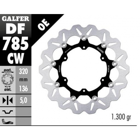 Galfer, přední brzdový kotouč, KTM 1050 ADVENTURE '15- 1090 ADVENTURE '17- 1190R ADVENTURE '13- 1290R/S/T SUPER ADVENTURE '15-'2