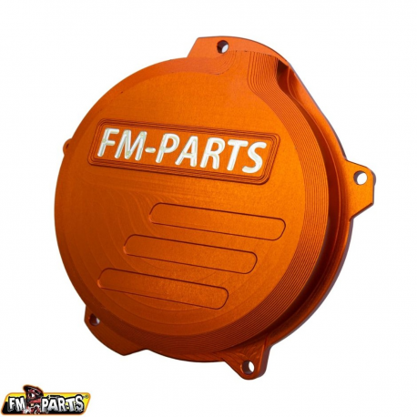FM-Parts, zesílené spojkové víko CNC 6082 ALUMINIUM KTM/Husqvarna/Gas Gas 250/300 '24 TBI, oranžová barva