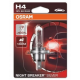 Osram, žárovka H4 12V 60/55W P43t NIGHT BREAKER® SILVER (+100%) - BLISTER