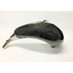PROMX, karbonový kryt kolena výfuku,(OEM) 2T KTM EXC 250/300 TBI '24-, SX 250/300 '23-, Husqvarna TE 250/300 TBI '24-, TC