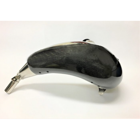 PROMX, karbonový kryt kolena výfuku,(OEM) 2T KTM EXC 250/300 TBI '24-, SX 250/300 '23-, Husqvarna TE 250/300 TBI '24-, TC