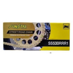 Sunstar, řetěz 530RRR1-114G (50ZVMX) do 1400 Ccm (XW RING) (40,70KN) zlatá barva - nahrazuje SS530RTG1-114G