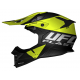 UFO, přilba cross Interpid, barva černá/žlutá Fluo, velikost L - UFO kolekce 2024