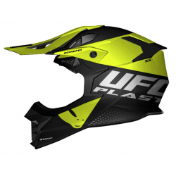 UFO, přilba cross Interpid, barva černá/žlutá Fluo, velikost XL - UFO kolekce 2024