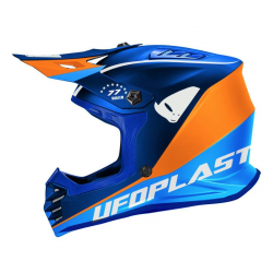 UFO, přilba cross Korey, dětská/Junior, barva modrá/oranžová, velikost L - UFO kolekce 2024