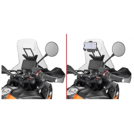 Kappa, přídavná hrazda pro montáž navi/tel, KTM 890 ADVENTURE '23,
