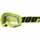 100%, brýle Stata 2 YOUTH GOGGLE YELLOW - CLEAR LENS GOGLE Strata 2 JUNIOR, barva žlutá, čiré sklo