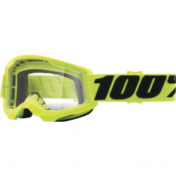 100%, brýle Stata 2 YOUTH GOGGLE YELLOW - CLEAR LENS GOGLE Strata 2 JUNIOR, barva žlutá, čiré sklo