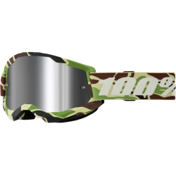 100%, brýle Strata 2 WAR CAMO - MIRROR SILVER LENS, barva CAMOUFLAGE, stříbrné zrcadlové sklo