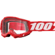 100%, brýle Accuri 2 GOGGLE RED - CLEAR LENS brýle Accuri 2, barva červená, čiré sklo