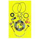 Arrowhead,opravná sada startéru,  Honda TRX/CBR/VT/VTR, Kawasaki VN/ZRX/ZZR/GPZ, Yamaha XT/XV/XVZ/YFM (s držákem uhlíků)