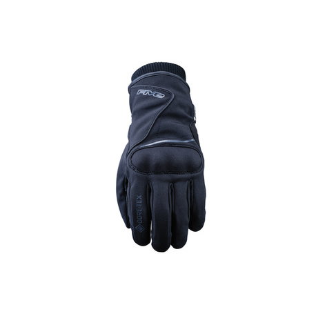 Five Gloves, koženo-textilní rukavice, STOCKHOLM GTX, černá barva, velikost 11 (XL)