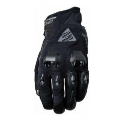 Five Gloves, koženo-textilní rukavice, STUNT EVO, barva černá/bílá, velikost 9 (M)