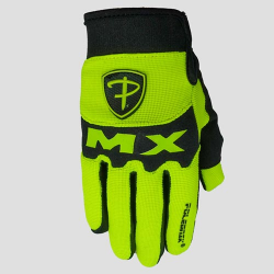 Polednik, junior rukavice Cross MX, barva žutá fluo, velikost 4