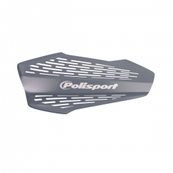 Polisport, chrániče páček, model MX FORCE, s uni montážní sadou 22/28mm, šedá barva