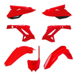 Polisport, sada plastů, Honda CR 125/250 '00-'01 (restyling na model 2022), červená barva