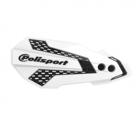 Polisport, chrániče páček, model MX FLOW, s uni montážní sadou, Beta RR 2T/4T '12-'23, bílo-černá barva