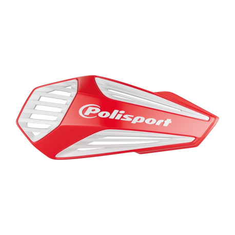 Polisport, chrániče páček, model MX AIR, s uni montážní sadou 22/28mm, červeno-bílá barva