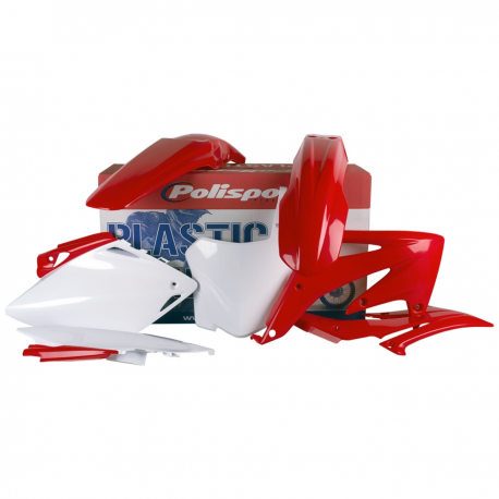 Polisport, sada plastů, Honda CRF 450R '08, OEM barva, červená/bílá