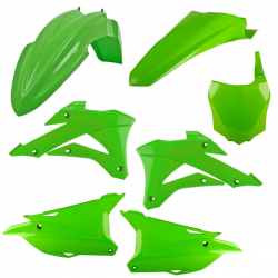 Polisport, sada plastů, Kawasaki KX 85 '22-'24 KX 100 '22-'24 KX 112 '22-'24 s přední tabulkou (8662900001)