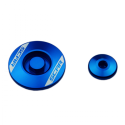 Scar, servisní víčka motoru, Yamaha YZ250F '14-'24, YZ450F '10-'22, modrá barva