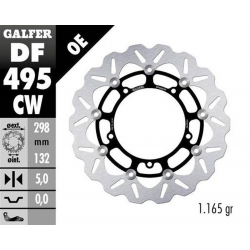 Galfer, přední brzdový kotouč, Yamaha FZ 6S FAZER '04-'07 XJ 6S DIVERSION '09- MT 03 '06- MT 07 '21-'23 MT 09 850/890 '13-'32 TR