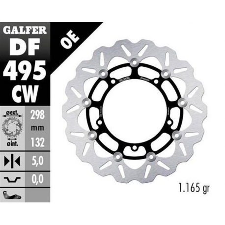 Galfer, přední brzdový kotouč, Yamaha FZ 6S FAZER '04-'07 XJ 6S DIVERSION '09- MT 03 '06- MT 07 '21-'23 MT 09 850/890 '13-'32 TR