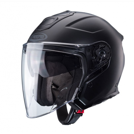 Caberg, Jet přilba FLYON II BLACK, černá matná barva, velikost XL (Pinlock v sadě)