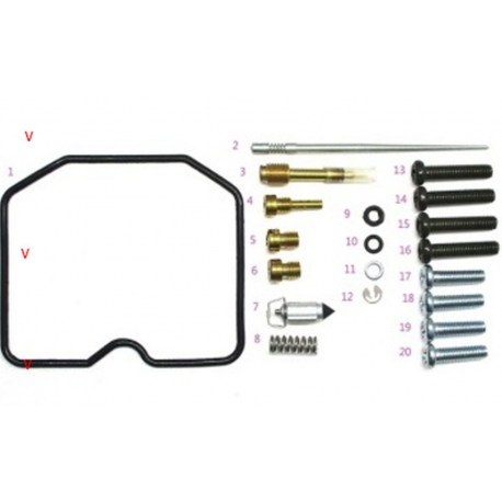 Bearing Worx, opravná sada karburátoru, Kawasaki KLX 650C/R '93-'96 (26-1101)