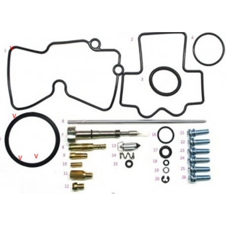Bearing Worx, opravná sada karburátoru, Kawasaki KX 450F '06-'08 (26-1106)