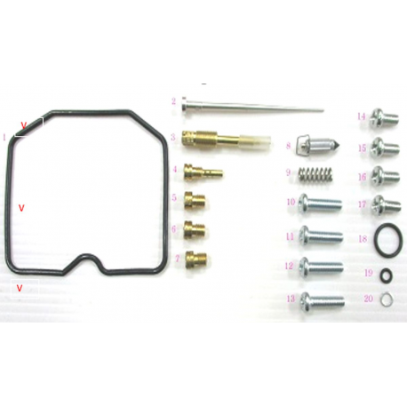 Bearing Worx, opravná sada karburátoru, Kawasaki KVF 360/360B/360C PRAIRIE '03-'13 (26-1223)