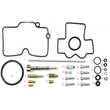 Bearing Worx, opravná sada karburátoru, Yamaha YFZ 450 '04-'05 (26-1453)