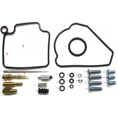 Bearing Worx, opravná sada karburátoru, Honda TRX 400EX/X '99-'14 (26-1333)