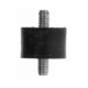 Ariete, silentblok, 25X20X12 mm M6 (závit z obou stran)