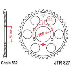 JT, rozeta 806 43 Suzuki RF 900R '94-00 (80643JT) (řetěz 532)